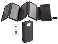 revolt Solar-Powerbank, faltbares Solarpanel, LED-Lampe, 8.000 mAh, 2,1 A, 5W; Solarpanels, Solarpanels faltbar 