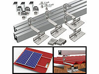 revolt 14-teiliges Dachmontage-Set für 1 Solarmodul, flexibel; Solaranlagen-Set: Mikro-Inverter mit MPPT-Regler und Solarpanel Solaranlagen-Set: Mikro-Inverter mit MPPT-Regler und Solarpanel 