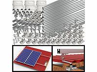 revolt 102-teiliges Dachmontage-Set für 6 Solarmodule, flexibel; Solaranlagen-Set: Mikro-Inverter mit MPPT-Regler und Solarpanel Solaranlagen-Set: Mikro-Inverter mit MPPT-Regler und Solarpanel 