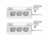 revolt Ecksteckdose Küche, Steckdosenleiste mit USB-Buchse