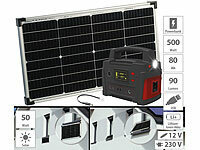 revolt Fensterbank-Solarkraftwerk: Powerstation mit 60-W-Modul, 420 Wh, 600 W; Solaranlagen-Set: Mikro-Inverter mit MPPT-Regler und Solarpanel Solaranlagen-Set: Mikro-Inverter mit MPPT-Regler und Solarpanel 