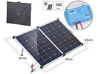 revolt Solarpanel 20 Watt: Solarpanel (20 W) mit Akku, Laderegler