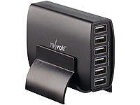revolt Intelligentes 6-Port-USB-Netzteil Smart Power, 60 Watt, 12 A; USB-Steckdosen USB-Steckdosen 