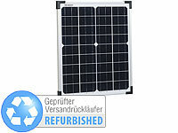 revolt Mobiles Solarpanel, monokristal. Solarzelle, 20 W (Versandrückläufer); Solaranlagen-Set: Mikro-Inverter mit MPPT-Regler und Solarpanel 