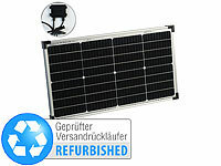 revolt Mobiles Solarpanel mit monokristallinen Zellen, Versandrückläufer; Solaranlagen-Set: Mikro-Inverter mit MPPT-Regler und Solarpanel 
