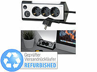 revolt Eck-Steckdosenleiste USB, 3-fach-Eck-Steckdosenleiste