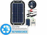 revolt Solar-Ladegerät für Auto-Batterien, Pkw, Wohnmobil, Versandrückläufer; Solarpanels faltbar 