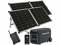 revolt portable Powerstation, Solar-Konverter-Powerbank; 2in1-Hochleistungsakkus & Solar-Generatoren 