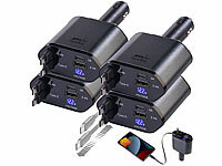 revolt USB Ladegerät für Navi, USB Ladegerät 4 Geräte