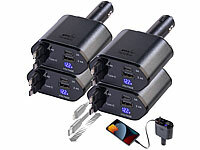 revolt 12V-USB-Ladegerät, USB Ladegerät mit Display