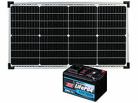 revolt Powerstation für Camping, Solarpanel Powerbank Camping