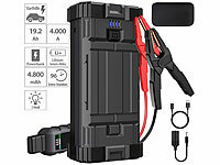 revolt 5in1-Starthilfe-Powerbank, Kompressor, USB, 12V, 20 Ah, 1000A, 150  psi