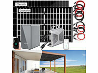 revolt Solar-Set: WLAN-Mikroinverter mit 2,24-kWh-Akku & 2x 425-W-Solarmodul; 2in1-Solar-Generatoren & Powerbanks, mit externer Solarzelle 2in1-Solar-Generatoren & Powerbanks, mit externer Solarzelle 
