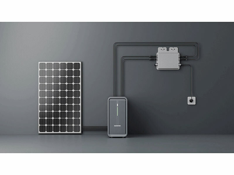 ; Solaranlagen-Sets: Mikroinverter mit Solarmodul und Akkuspeicher Solaranlagen-Sets: Mikroinverter mit Solarmodul und Akkuspeicher 