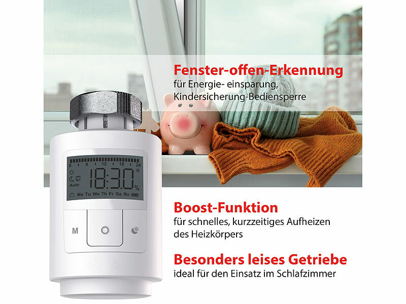 ; Programmierbare Heizkörperthermostate mit Bluetooth Programmierbare Heizkörperthermostate mit Bluetooth Programmierbare Heizkörperthermostate mit Bluetooth 