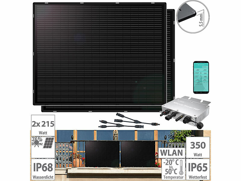 ; Solaranlagen-Sets: Mikroinverter mit Solarmodul und Akkuspeicher Solaranlagen-Sets: Mikroinverter mit Solarmodul und Akkuspeicher Solaranlagen-Sets: Mikroinverter mit Solarmodul und Akkuspeicher 